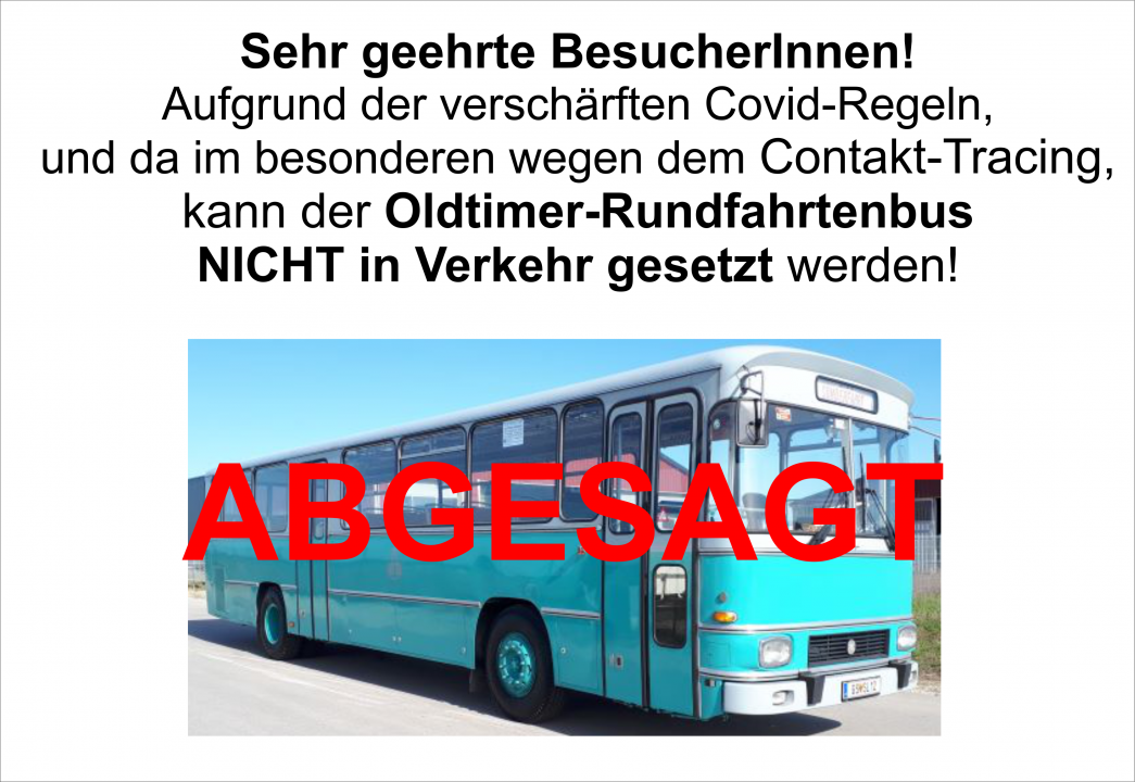 Absage Oldtimerbus